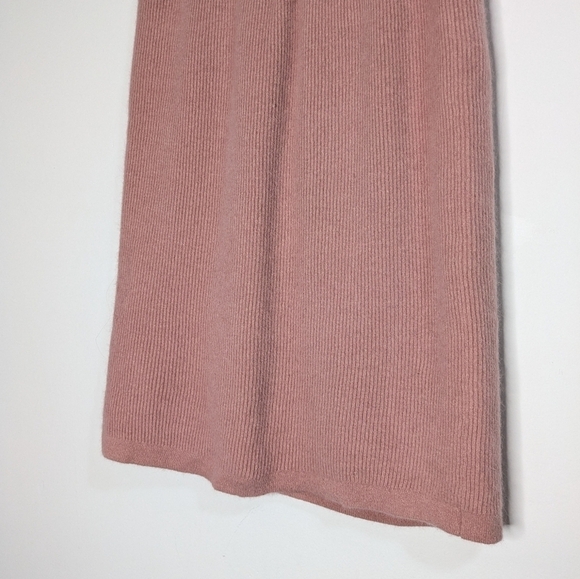 Vintage Cappagallo pink wool angora nylon blend knee length skirt M - Picture 3 of 7